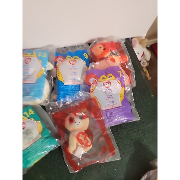 Vtg McDonald’s TY Beanie Baby Plush Toys Lot in package mixed - Picture 7 of 13